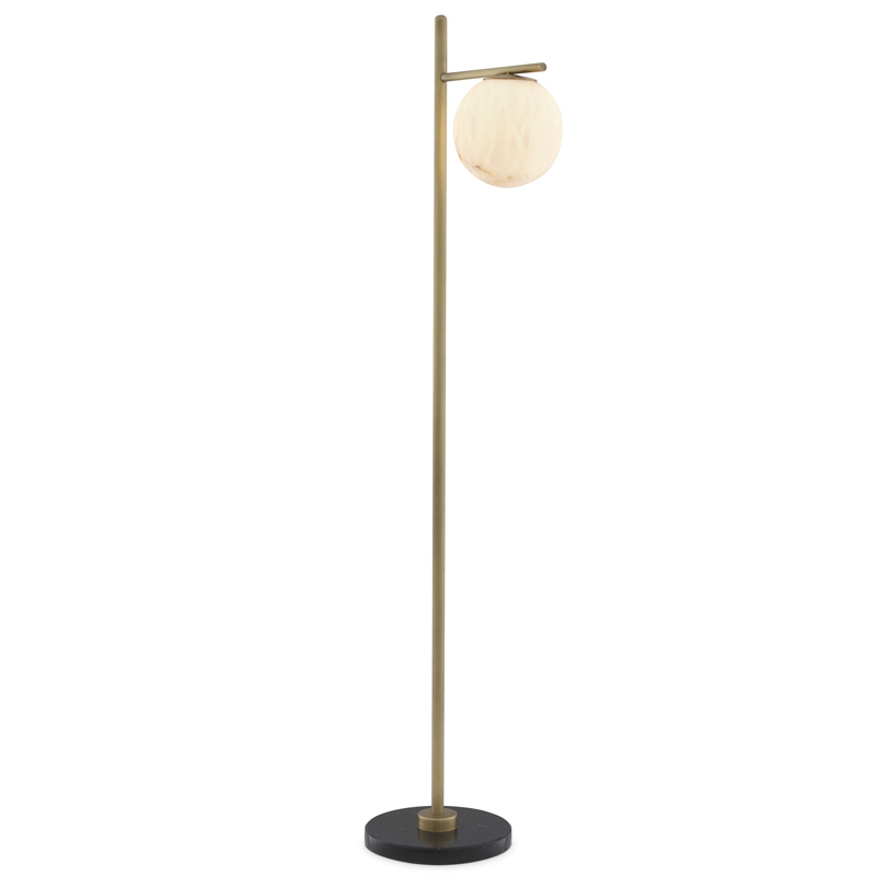 Торшер Eichholtz Floor Lamp Faloria Белый Латунь Античная полированная Черный Мрамор Nero Торшер Eichholtz Floor Lamp Faloria Белый Латунь Античная полированная Черный Мрамор Nero в Волгограде | Loft Concept