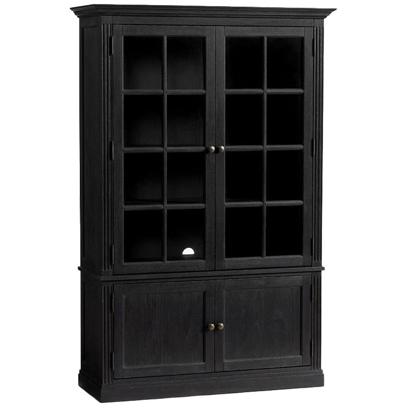 Шкаф Benjamin Glass Door Бежево-серый Белый Черный Коричневый Шкаф Benjamin Glass Door Бежево-серый Белый Черный Коричневый в Волгограде | Loft Concept