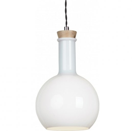 Подвесной светильник Glass Bottle Light 3 Белый Подвесной светильник Glass Bottle Light 3 Белый в Волгограде | Loft Concept