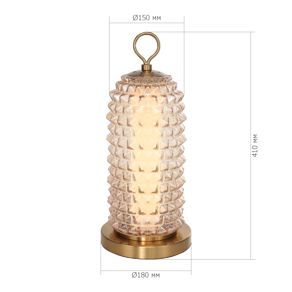 Настольная лампа с факутрным стеклянным плафоном Sonora в Волгограде