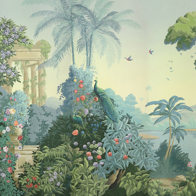 Обои ручная роспись Paradise Lost Celeste on scenic paper  в Волгограде | Loft Concept 