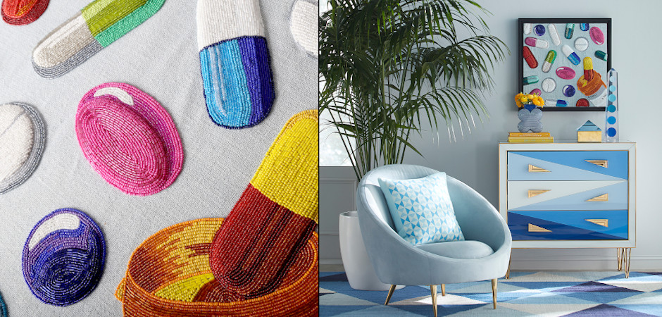 Панно Jonathan Adler HAPPY PILLS BEADED WALL ART Панно Jonathan Adler HAPPY PILLS BEADED WALL ART - Loft-Concept в Волгограде