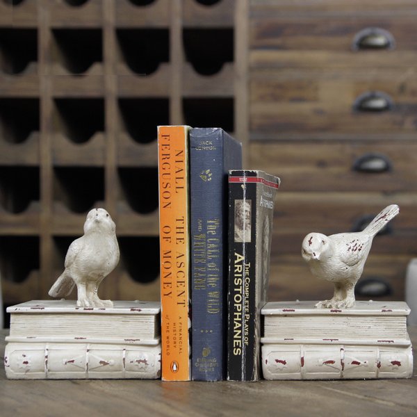 Декоративный держатель для книг Bird Provance Бежевый в Волгограде | Loft Concept 