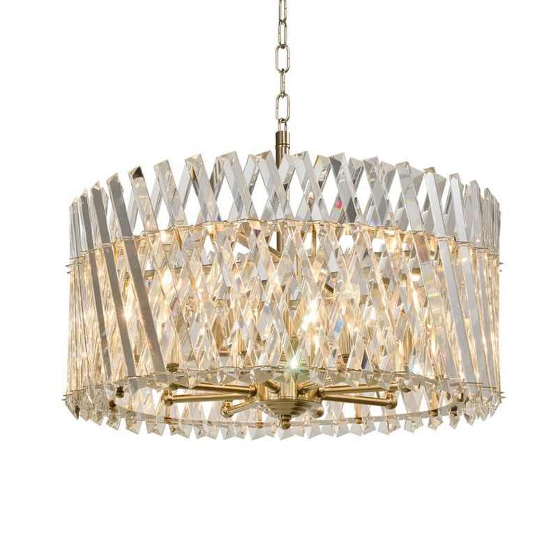 Люстра Durable Crystal Gold с Хрусталем Золотой Люстра Durable Crystal Gold с Хрусталем Золотой в Волгограде | Loft Concept