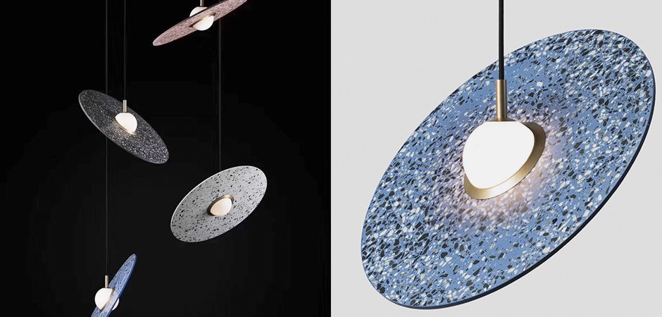 Подвесной светильник Stone Disc Haning Pendant Подвесной светильник Stone Disc Haning Pendant - Loft-Concept в Волгограде