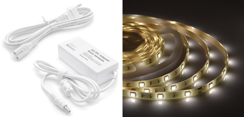 Комплект светодиодной ленты 7,2W/m 30LED/m 5050SMD 5M Комплект светодиодной ленты 7,2W/m 30LED/m 5050SMD 5M - Loft-Concept в Волгограде