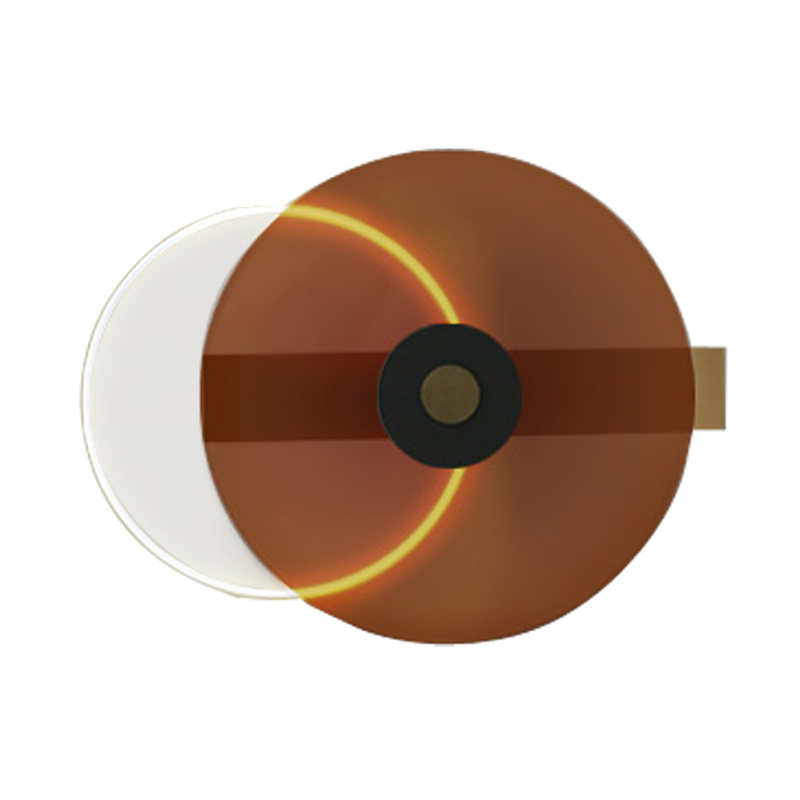 Бра Space Disk Wall lamp Янтарь (Amber) Прозрачный Черный Бра Space Disk Wall lamp Янтарь (Amber) Прозрачный Черный в Волгограде | Loft Concept