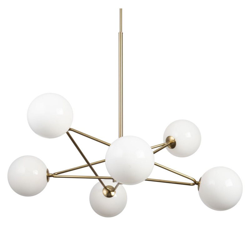 Люстра Chandelier Constellation Orbs White Латунь Белый Люстра Chandelier Constellation Orbs White Латунь Белый в Волгограде | Loft Concept