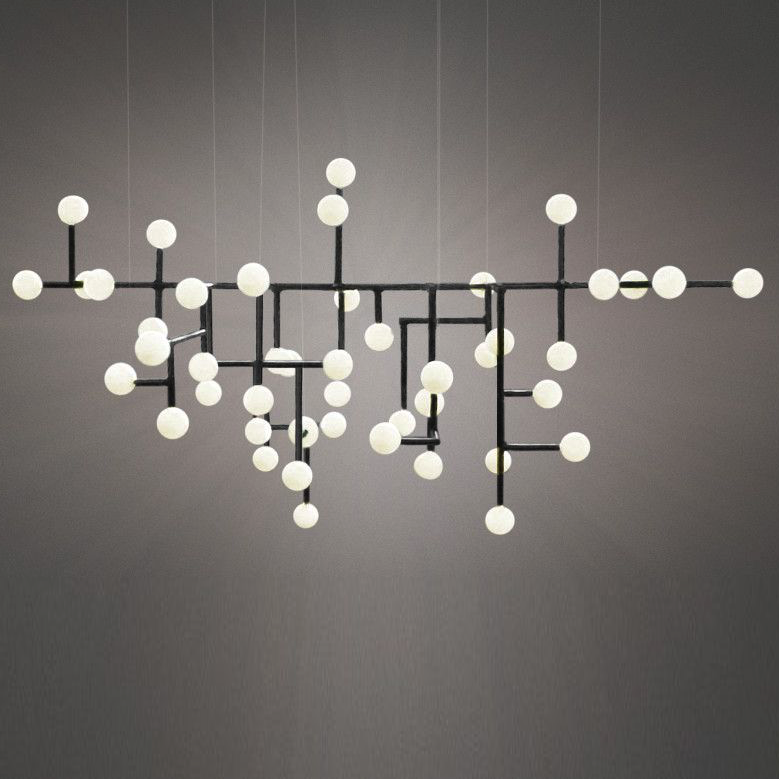 Подвесной светильник Chandelier Ingegerd Raman Lampkrona Черный Белый Подвесной светильник Chandelier Ingegerd Raman Lampkrona Черный Белый в Волгограде | Loft Concept