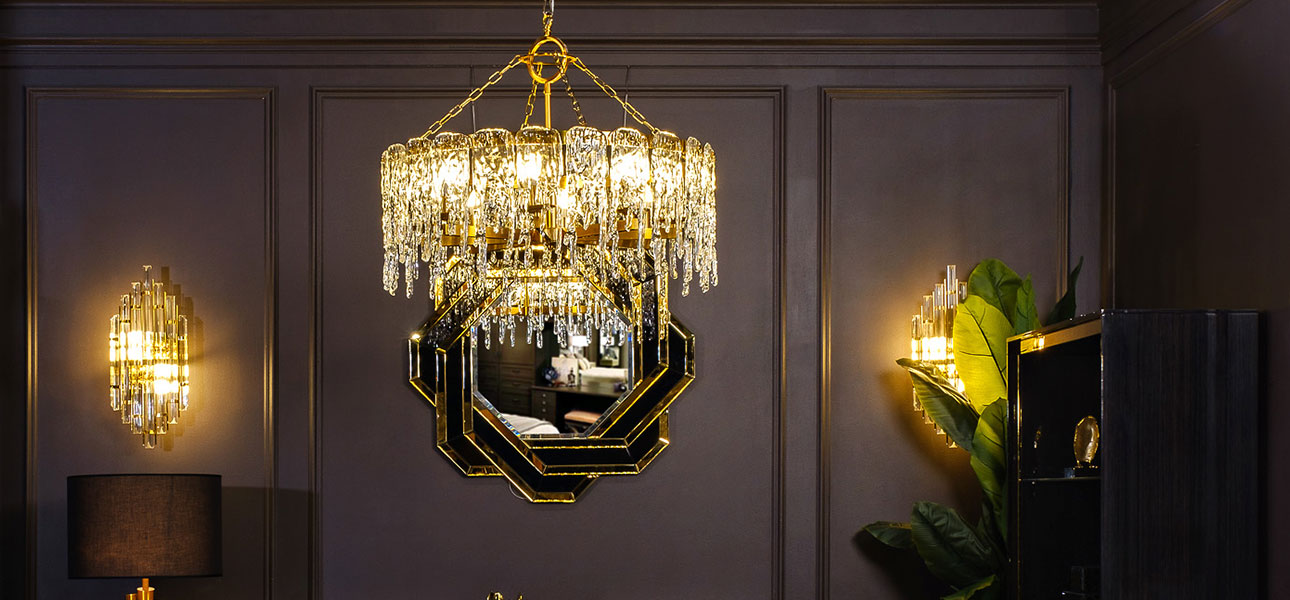 Люстра стеклянная Moon 80 см - фото