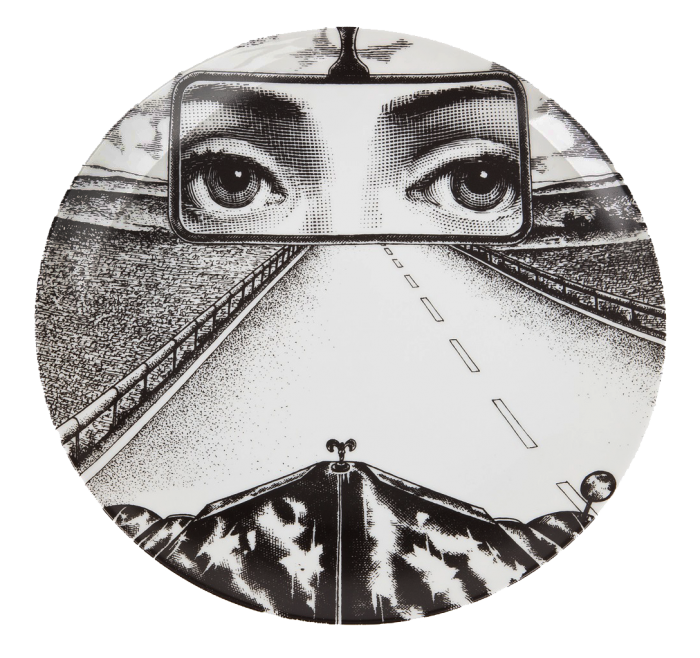 Декоративная тарелка Fornasetti 321 Черный Декоративная тарелка Fornasetti 321 Черный в Волгограде | Loft Concept