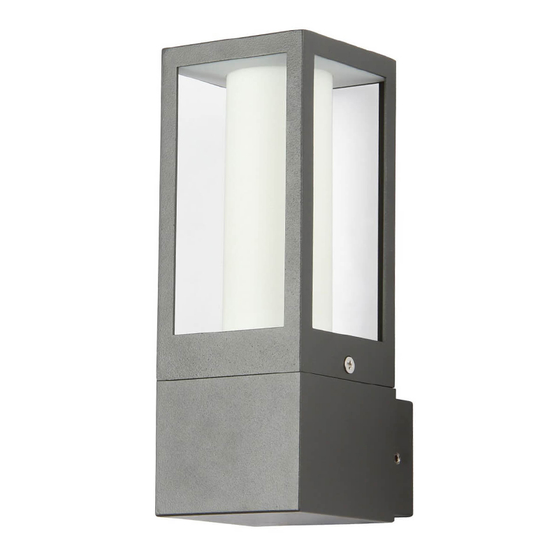 Уличный настенный светильник Leyton Street Lamp Черный Белый Прозрачное Стекло Уличный настенный светильник Leyton Street Lamp Черный Белый Прозрачное Стекло в Волгограде | Loft Concept