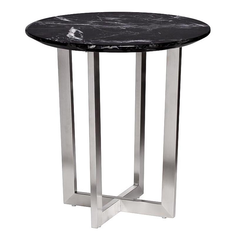 Приставной стол Adamson Side Table Серебряный Приставной стол Adamson Side Table Серебряный в Волгограде | Loft Concept