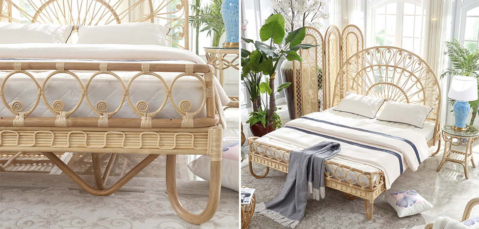 Кровать Boho Wicker Bed Кровать Boho Wicker Bed - Loft-Concept в Волгограде