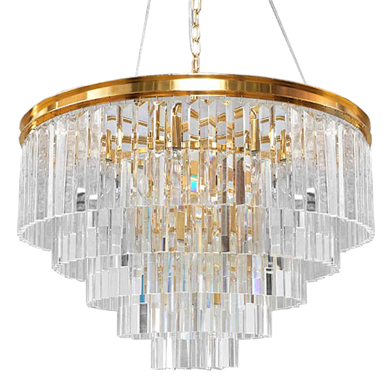 Люстра RH Odeon Chandelier Five Gold 80 Прозрачное Стекло Золотой Люстра RH Odeon Chandelier Five Gold 80 Прозрачное Стекло Золотой в Волгограде | Loft Concept