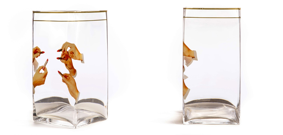 Ваза Glass vase big Lipstick Ваза Glass vase big Lipstick - Loft-Concept в Волгограде