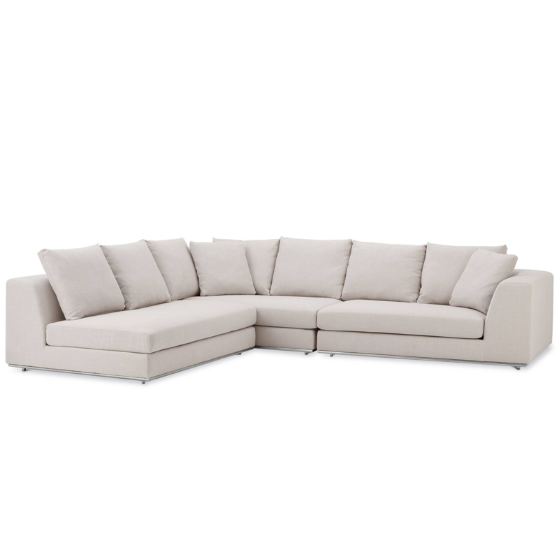Диван Eichholtz Sofa Richard Gere Молочный Нержавеющая сталь Диван Eichholtz Sofa Richard Gere Молочный Нержавеющая сталь в Волгограде | Loft Concept