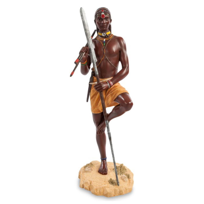 Статуэтка Tribal warrior Masai Коричневый Мульти Статуэтка Tribal warrior Masai Коричневый Мульти в Волгограде | Loft Concept