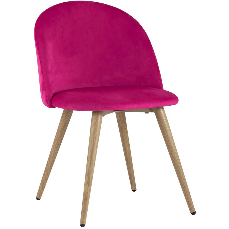 Стул Miruna Chair II Велюр Фуксия Фуксия Древесина Стул Miruna Chair II Велюр Фуксия Фуксия Древесина в Волгограде | Loft Concept