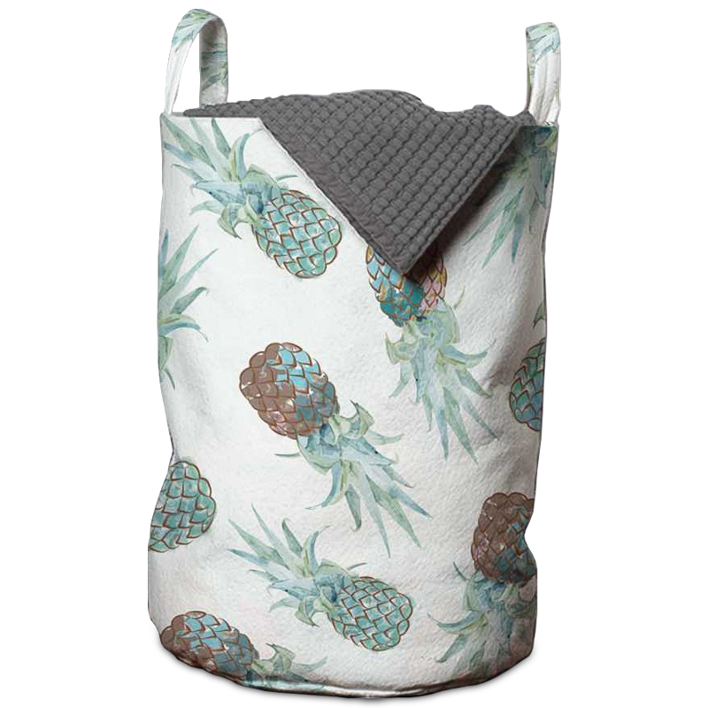 Корзина Pineapple Pattern Basket Голубой пастельный Белый Корзина Pineapple Pattern Basket Голубой пастельный Белый в Волгограде | Loft Concept