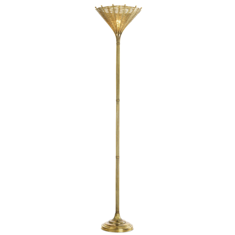 Торшер Eichholtz Floor Lamp Kon Tiki Винтажная латунь Торшер Eichholtz Floor Lamp Kon Tiki Винтажная латунь в Волгограде | Loft Concept