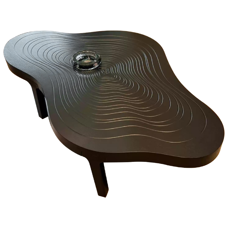 Кофейный стол Wade Curved Coffee Table Коричневый Кофейный стол Wade Curved Coffee Table Коричневый в Волгограде | Loft Concept