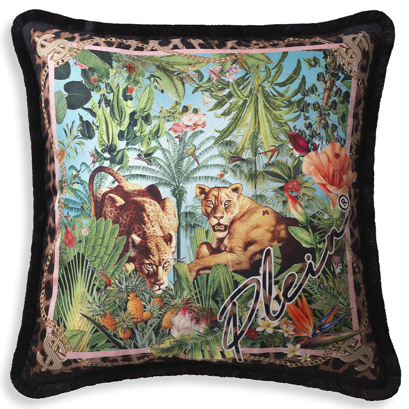 Подушка Philipp Plein Cushion Silk Exotic 70 x 70 Мульти Подушка Philipp Plein Cushion Silk Exotic 70 x 70 Мульти в Волгограде | Loft Concept