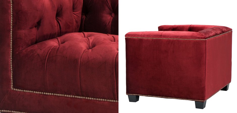 Кресло Eichholtz Chair Paolo Red - фото №1