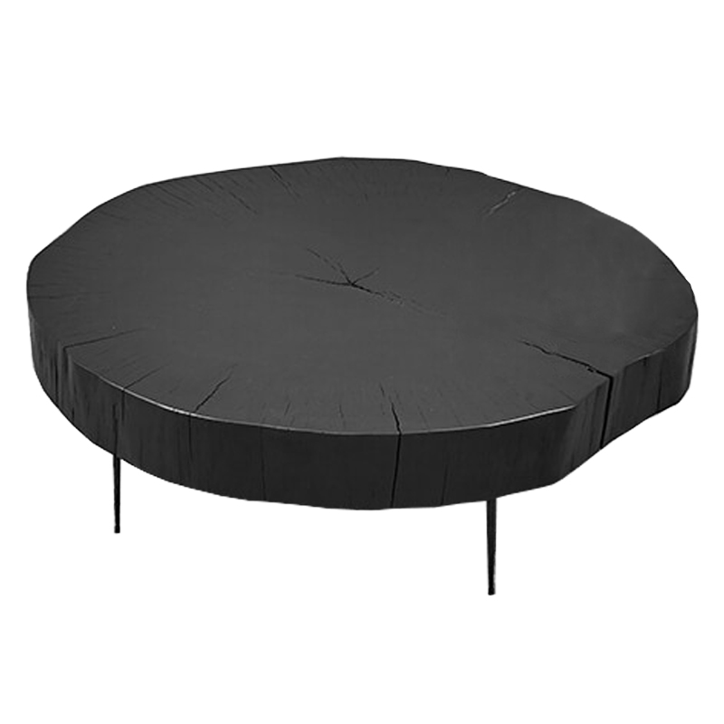 Кофейный стол Saw Cut Black Wood Coffee Table Черный Кофейный стол Saw Cut Black Wood Coffee Table Черный в Волгограде | Loft Concept