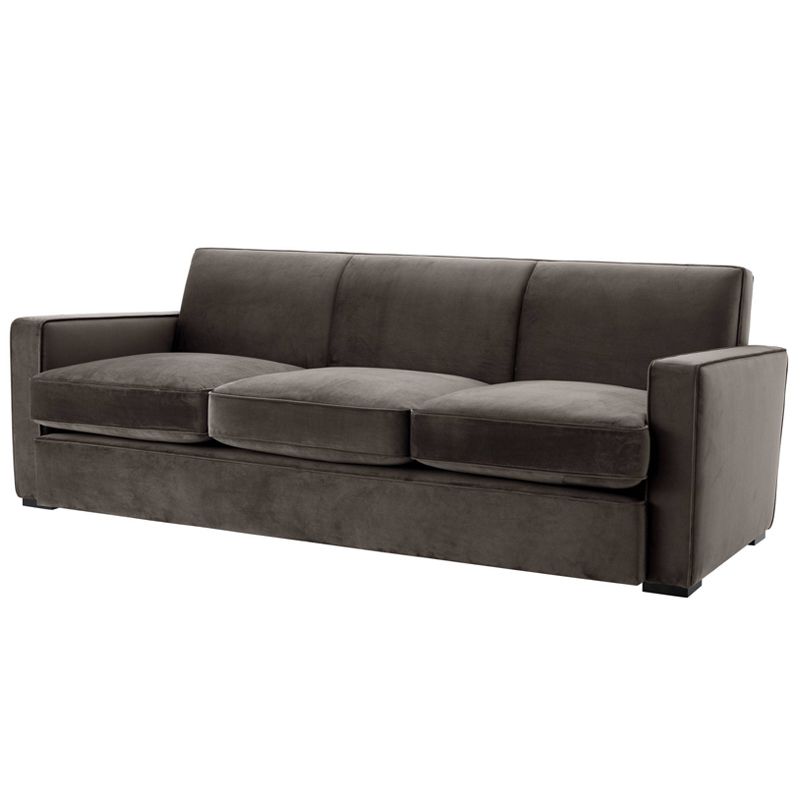 Диван Eichholtz Sofa Edmond grey Серый Черный Диван Eichholtz Sofa Edmond grey Серый Черный в Волгограде | Loft Concept