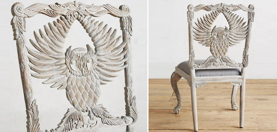 Стул Handcarved Menagerie Owl Dining Chair Стул Handcarved Menagerie Owl Dining Chair - Loft-Concept в Волгограде