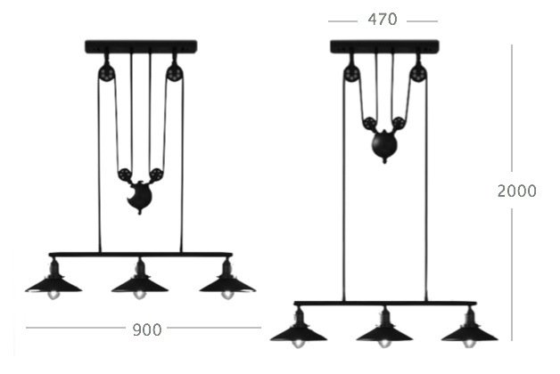 Люстра Loft Cone Pendant Balance Line 3 Люстра Loft Cone Pendant Balance Line 3 в Волгограде