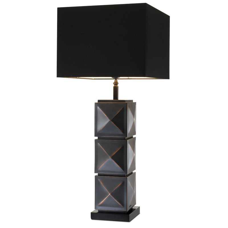 Настольная лампа Eichholtz Table Lamp Carlo Темная бронза Черный Настольная лампа Eichholtz Table Lamp Carlo Темная бронза Черный в Волгограде | Loft Concept