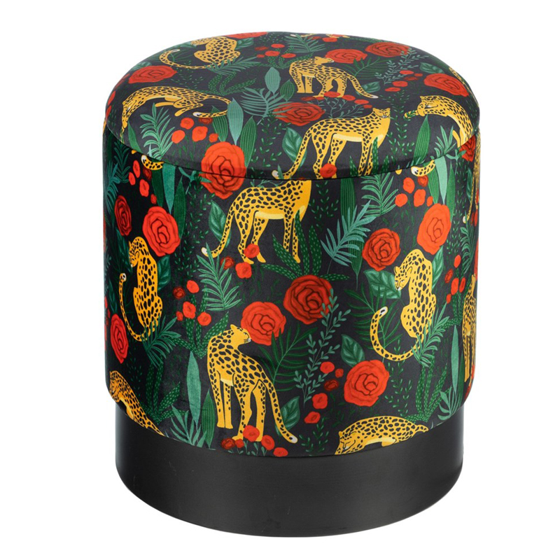 Пуф Bright PUF Print Черный Мульти Пуф Bright PUF Print Черный Мульти в Волгограде | Loft Concept
