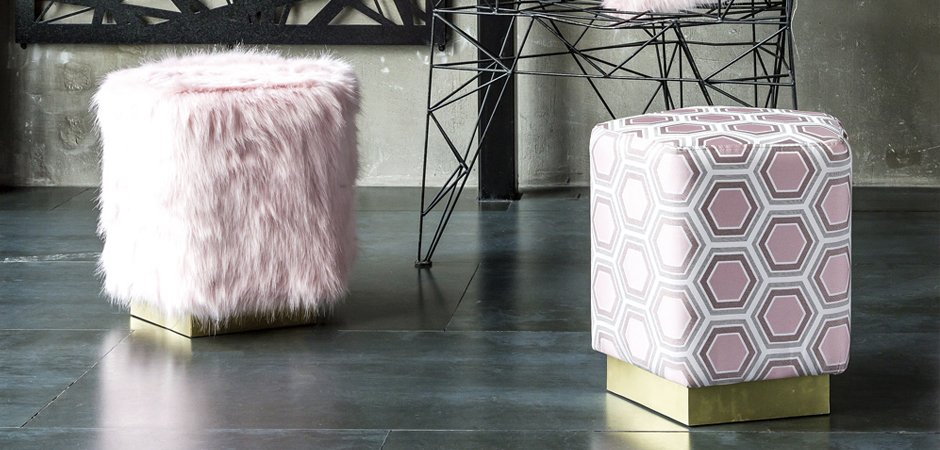 Пуф Hexagon Pink Geometry - Loft-Concept в Волгограде