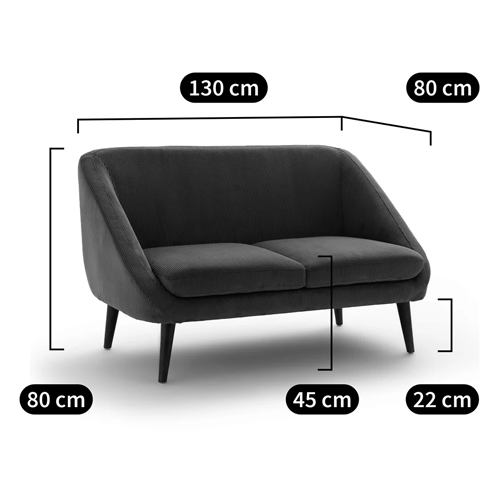 Двухместный диван с обивкой из велюра Belanger Sofa в Волгограде