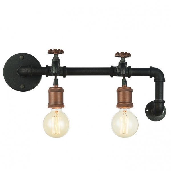 Бра Plumbing Bra Double Черный Бра Plumbing Bra Double Черный в Волгограде | Loft Concept