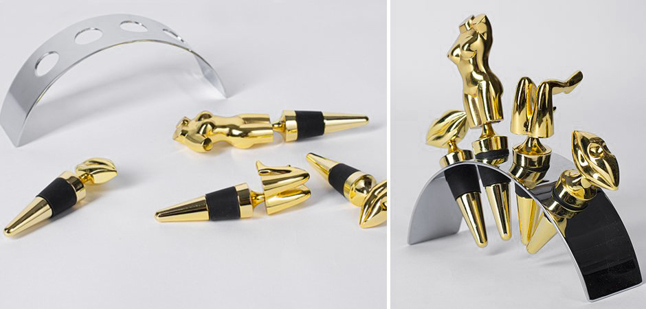 Набор пробок для бутылок ACOLYTE WINE STOPPER - Loft-Concept в Волгограде