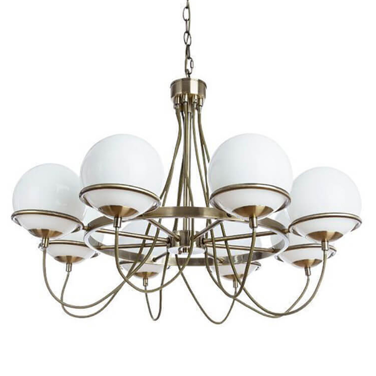 Люстра Melissa Chandelier Bronze Бронза Белый Люстра Melissa Chandelier Bronze Бронза Белый в Волгограде | Loft Concept