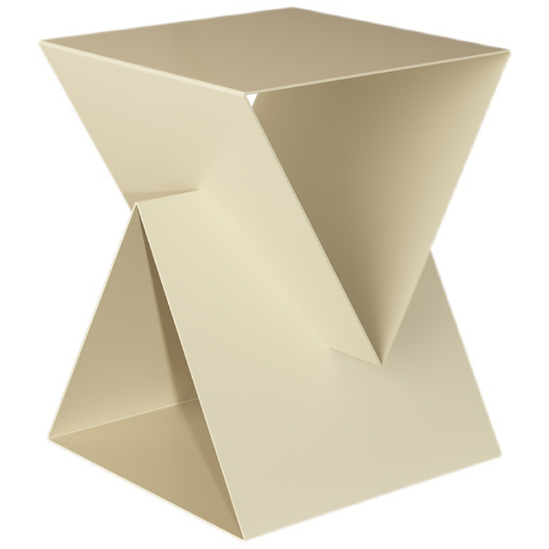 Приставной стол Two Triangles Beige Side Table Бежевый Приставной стол Two Triangles Beige Side Table Бежевый в Волгограде | Loft Concept
