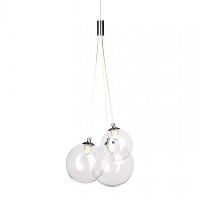 Люстра Multi Ball White Серебряный Прозрачное Стекло Люстра Multi Ball White Серебряный Прозрачное Стекло в Волгограде | Loft Concept