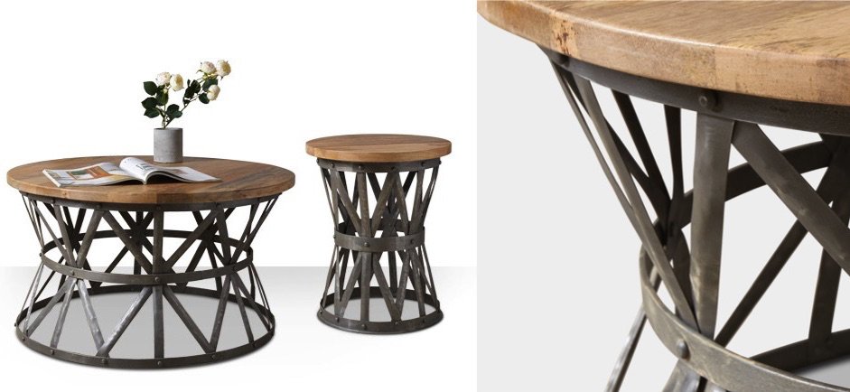 Журнальный стол Industrial Rust Barrel 40 Table Журнальный стол Industrial Rust Barrel 40 Table - Loft-Concept в Волгограде