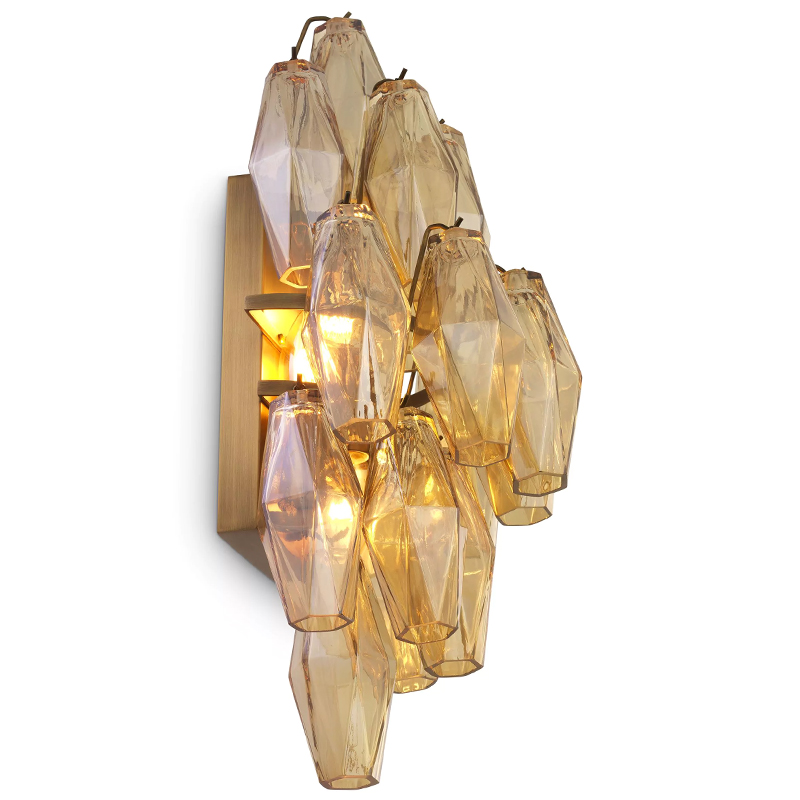 Бра Eichholtz Wall Lamp Benini Amber Латунь Янтарный Бра Eichholtz Wall Lamp Benini Amber Латунь Янтарный в Волгограде | Loft Concept