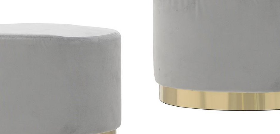 Пуф Golden Belt Gray Pastel Пуф Golden Belt Gray Pastel - Loft-Concept в Волгограде