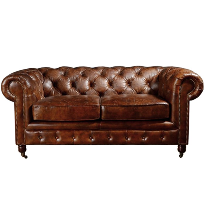 Диван Chesterfield Rebel Sofa Leather Brown 170 Коричневый в Волгограде | Loft Concept 