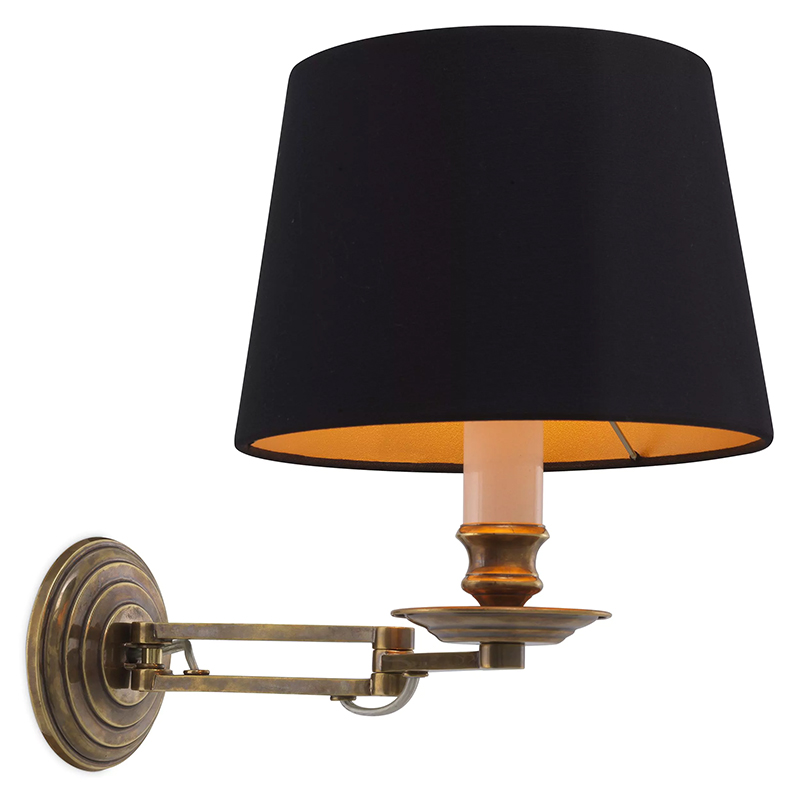 Бра Eichholtz Wall Lamp Eclips Латунь Черный Бра Eichholtz Wall Lamp Eclips Латунь Черный в Волгограде | Loft Concept