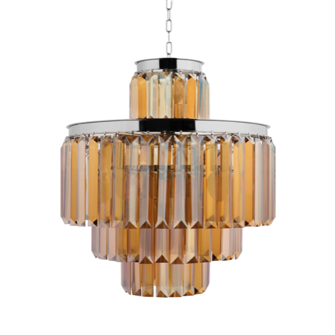 Люстра RH 1920s Odeon Smoke Chandelier 50/4 Янтарь (Amber) Хром Люстра RH 1920s Odeon Smoke Chandelier 50/4 Янтарь (Amber) Хром в Волгограде | Loft Concept