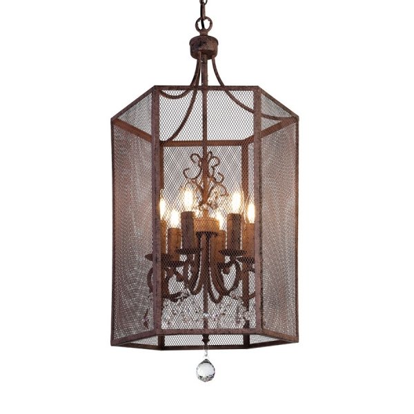 Люстра Roast Metal Chandelier 6 Square Коричневый Люстра Roast Metal Chandelier 6 Square Коричневый в Волгограде | Loft Concept