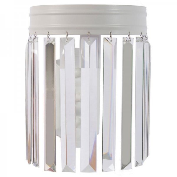 Настенная лампа RH Odeon Clear Glass White Bra Белый Прозрачное Стекло Настенная лампа RH Odeon Clear Glass White Bra Белый Прозрачное Стекло в Волгограде | Loft Concept
