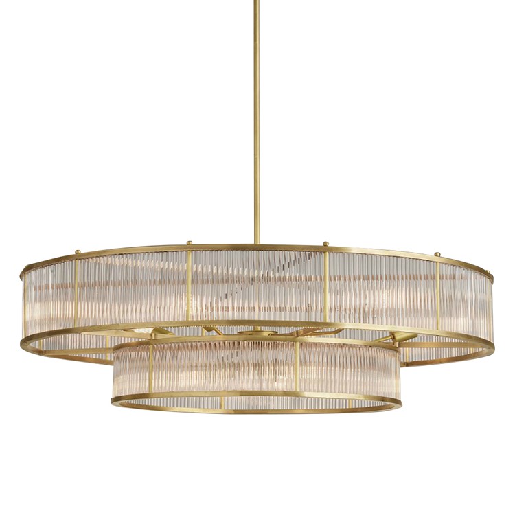 Люстра RH Marais Round Chandelier Латунь Прозрачный Люстра RH Marais Round Chandelier Латунь Прозрачный в Волгограде | Loft Concept